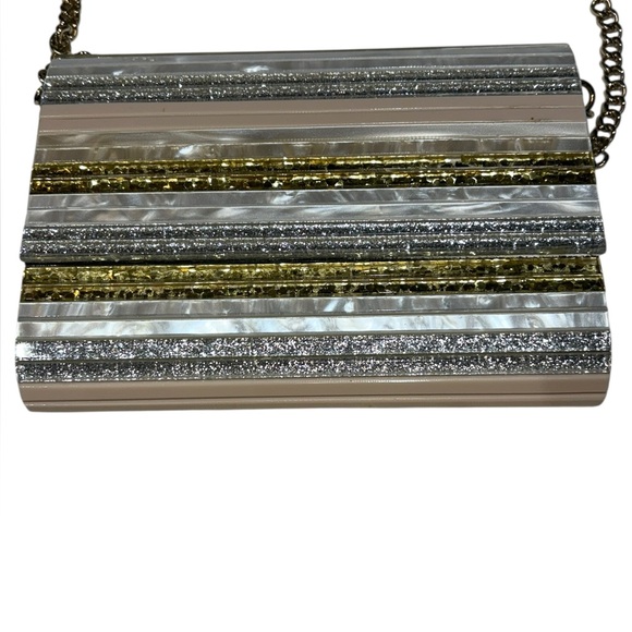 Kurt Geiger London Party Eagle Clutch - Gold, Silver, Champagne, and Pearl - Picture 12 of 16